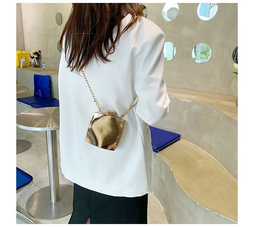 Crossbody Strap Box Chain Bag