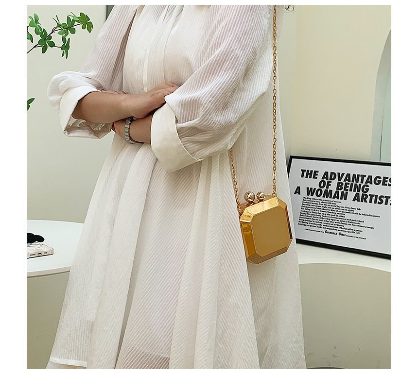 Geometric Crossbody Bag Strap Chain