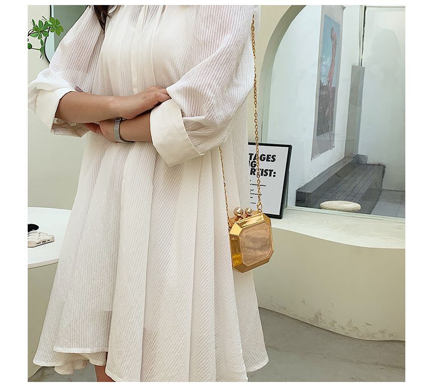 Geometric Crossbody Bag Strap Chain