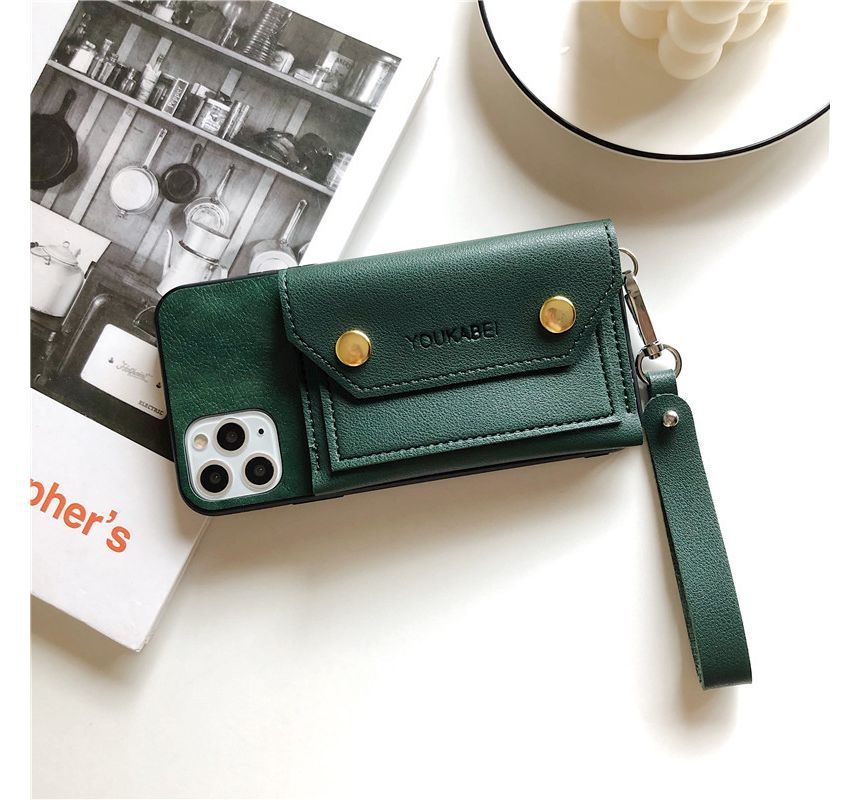 Case Leather Phone Purse Coin Faux