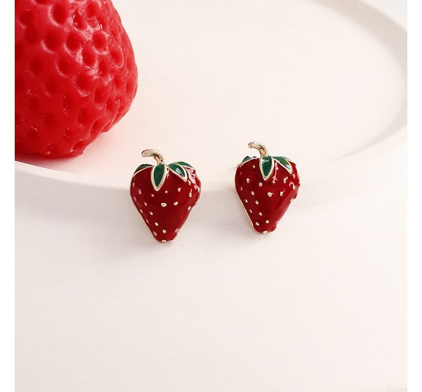 Alloy Strawberry Earring