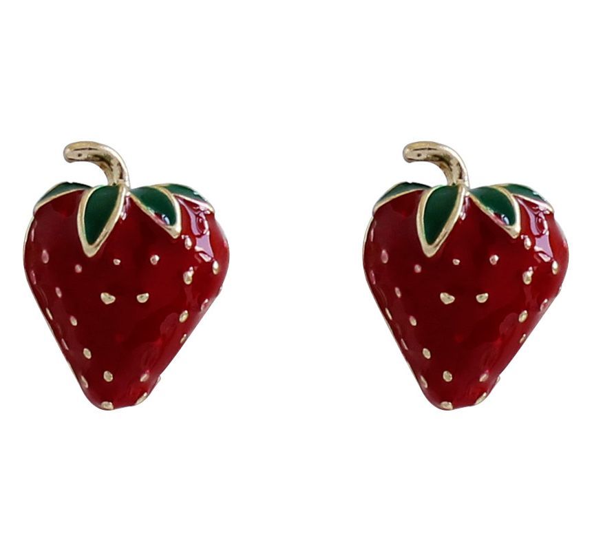 Alloy Strawberry Earring