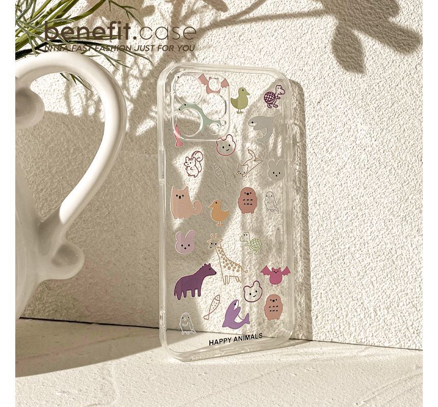 Case Phone Transparent Animal