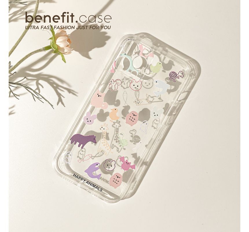 Case Phone Transparent Animal