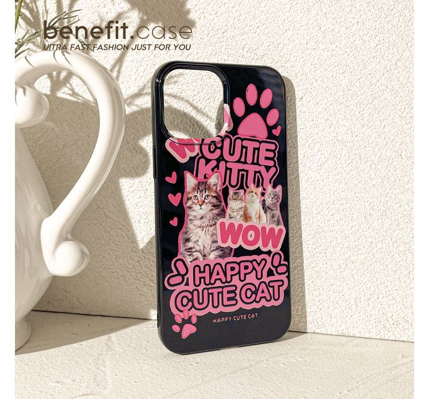 Lettering Phone Cat Case