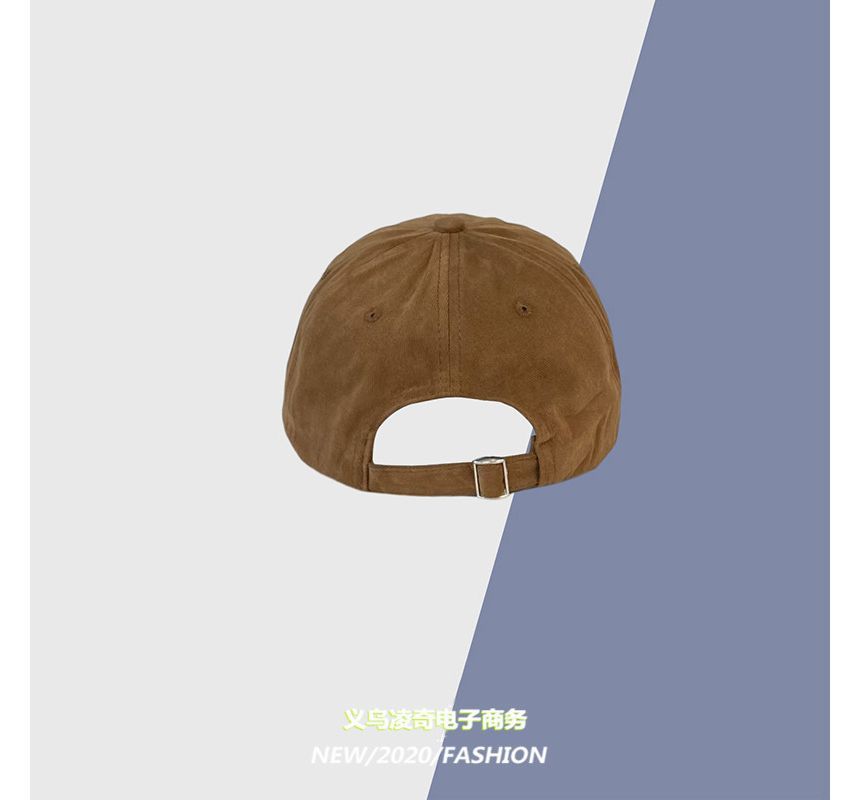 Lettering Cap Baseball Embroidered