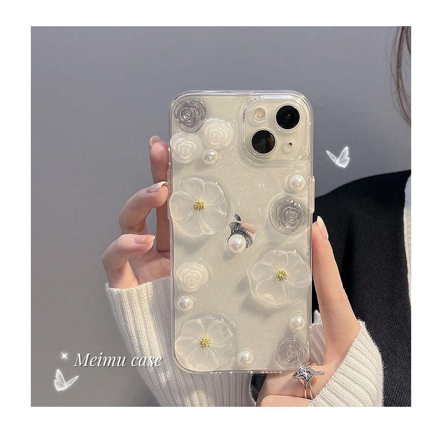 Case Phone Flower 3D