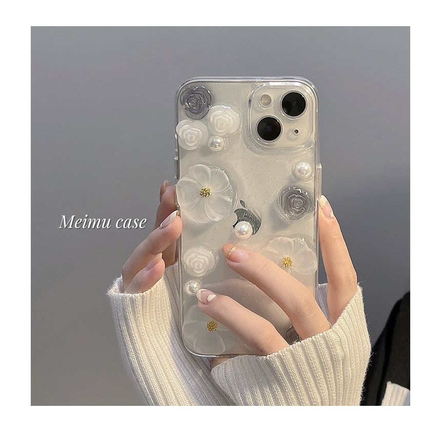 Case Phone Flower 3D