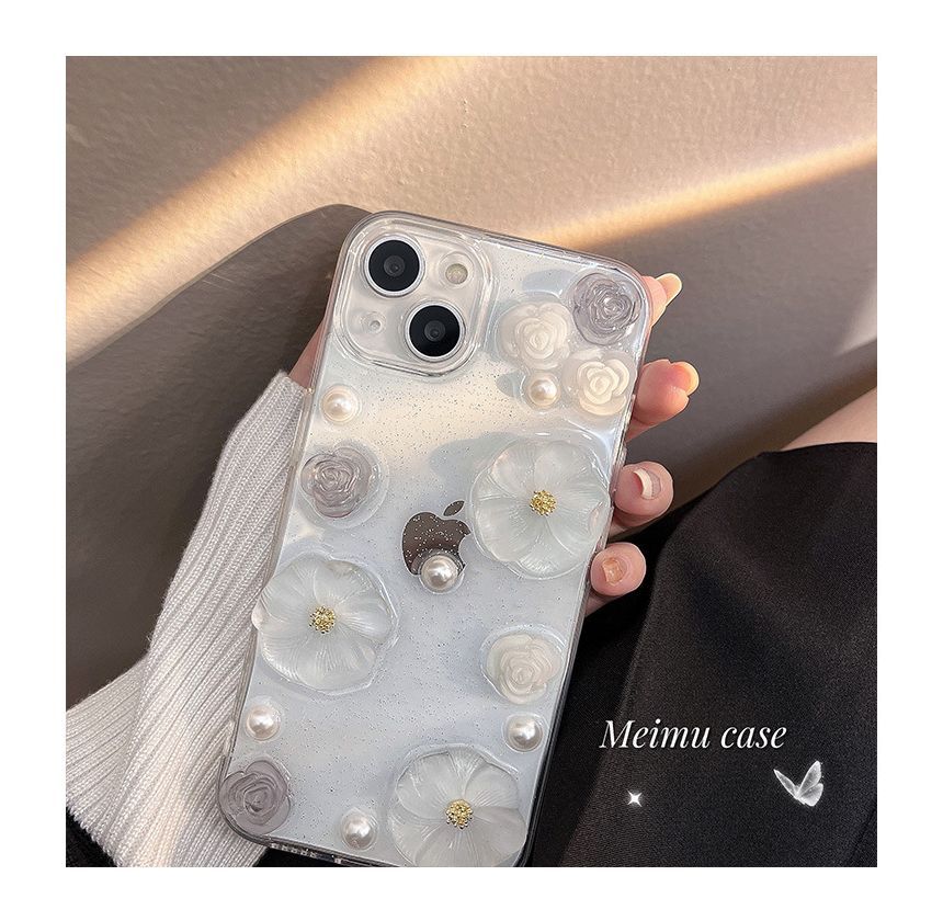 Case Phone Flower 3D