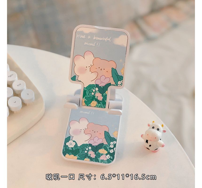 Floral Retractable Desktop Phone Stand