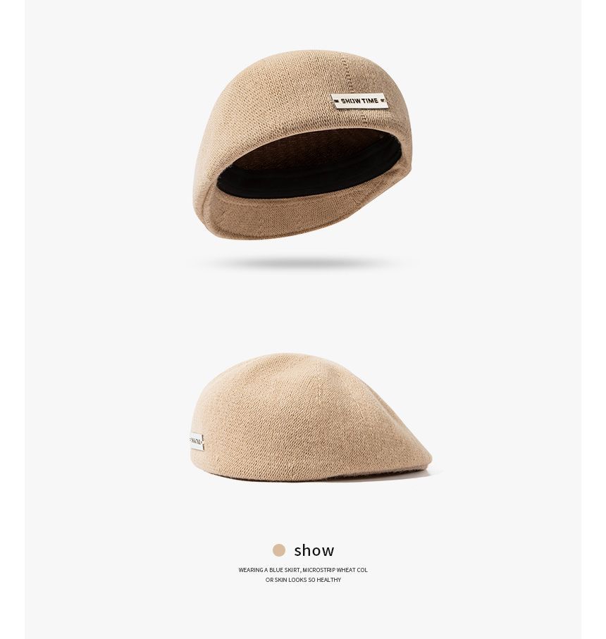 Detail Tag Beret Plain