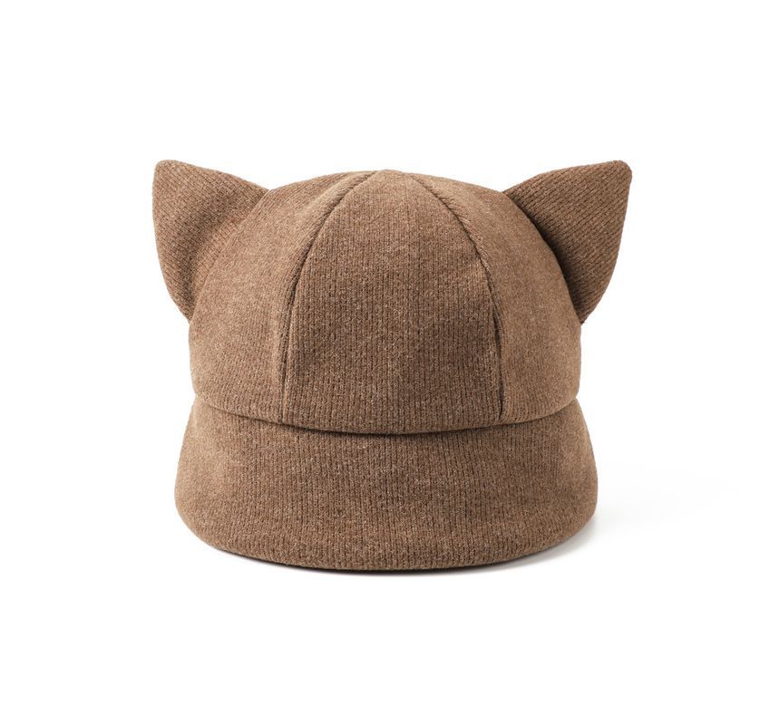 Ear Cat Hat Knit Bucket