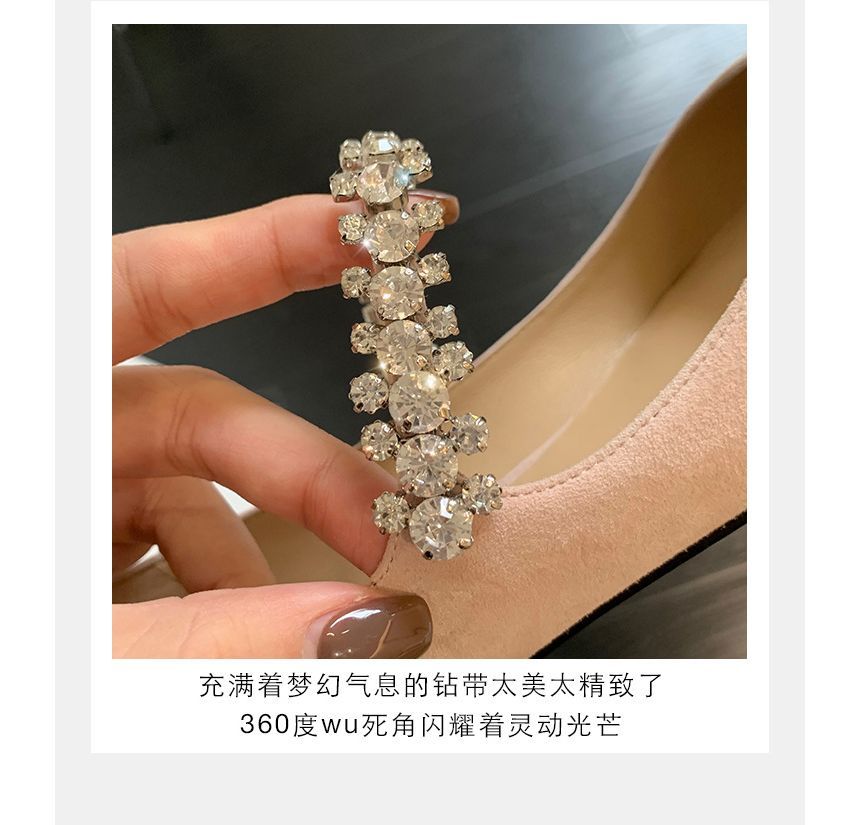 Rhinestone Pointed-Toe Flats