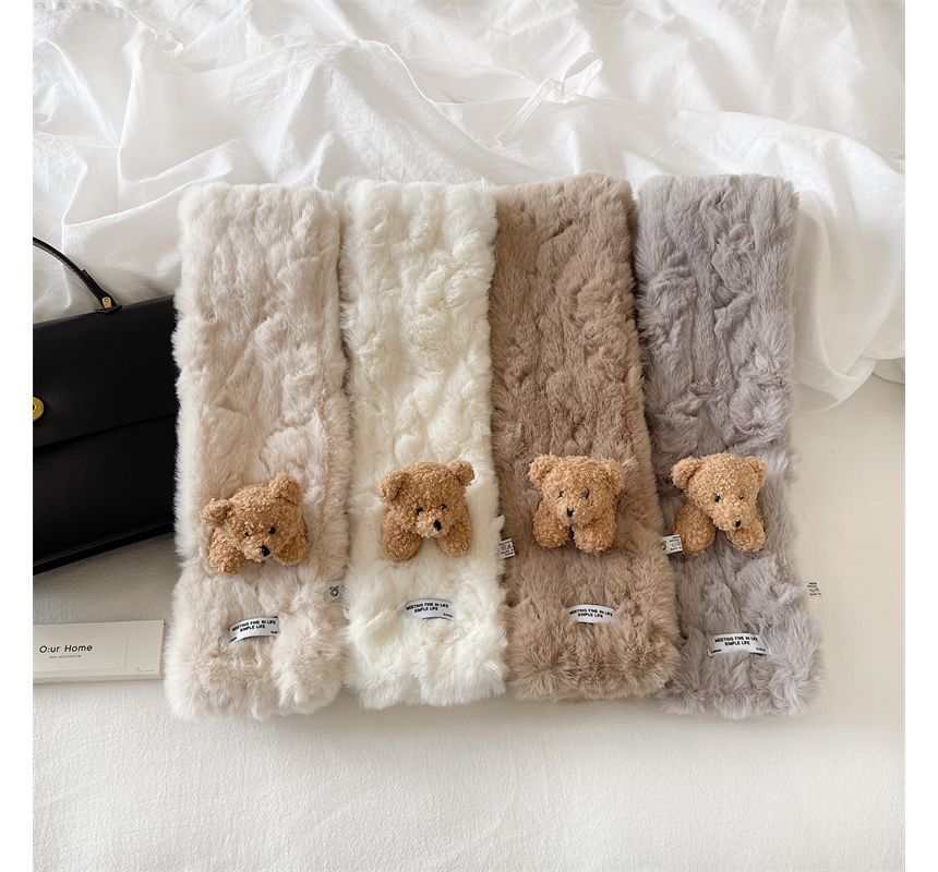 Scarf Faux Bear Fur