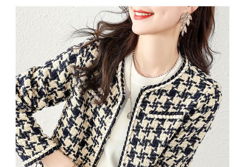 Tweed Button Jacket