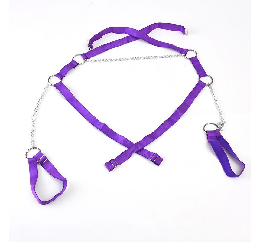 Alloy Chain Faux Leather Shoulder Harness with Armband