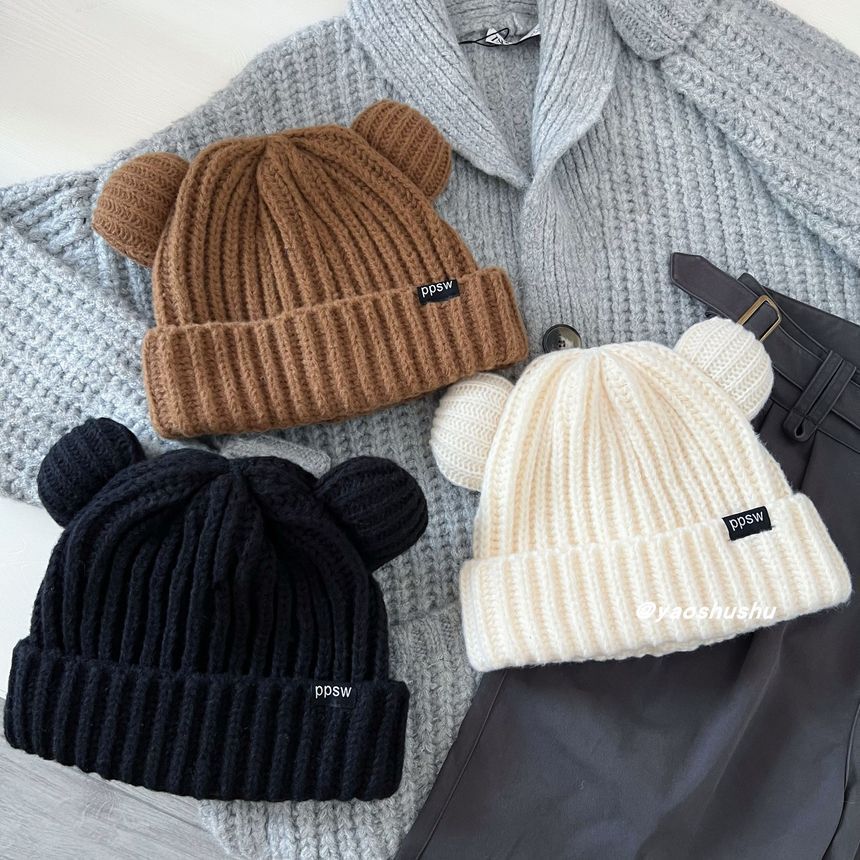Ear Bear Beanie Knit