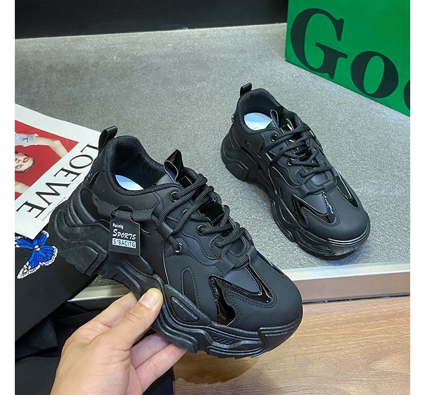 Up Platform Lace Sneakers