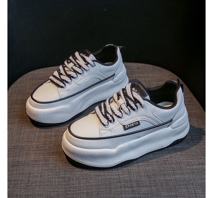 Lace Up Sneakers Platform