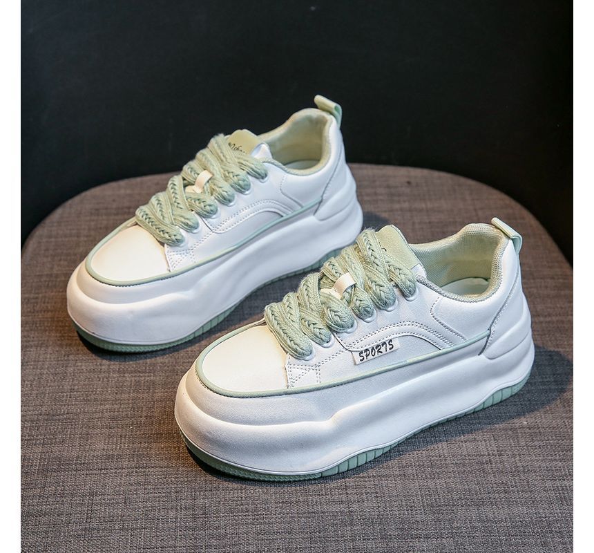Lace Up Sneakers Platform