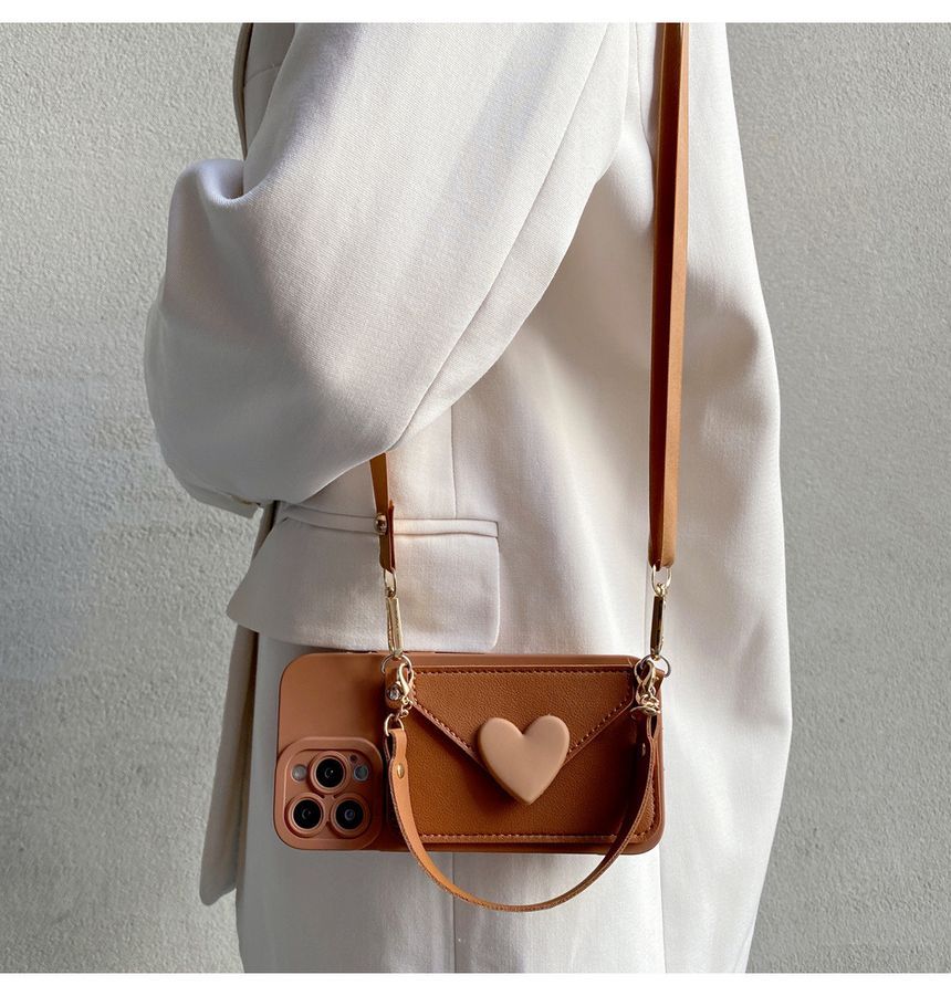 Holder Phone Heart Case Card