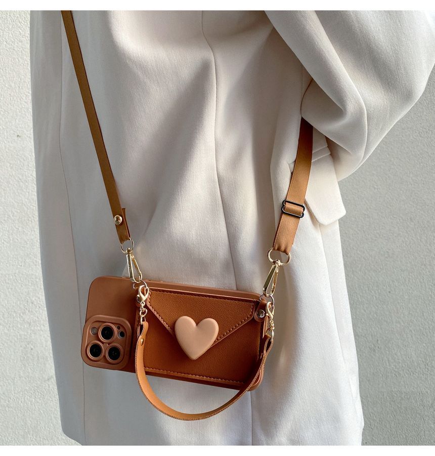 Holder Phone Heart Case Card