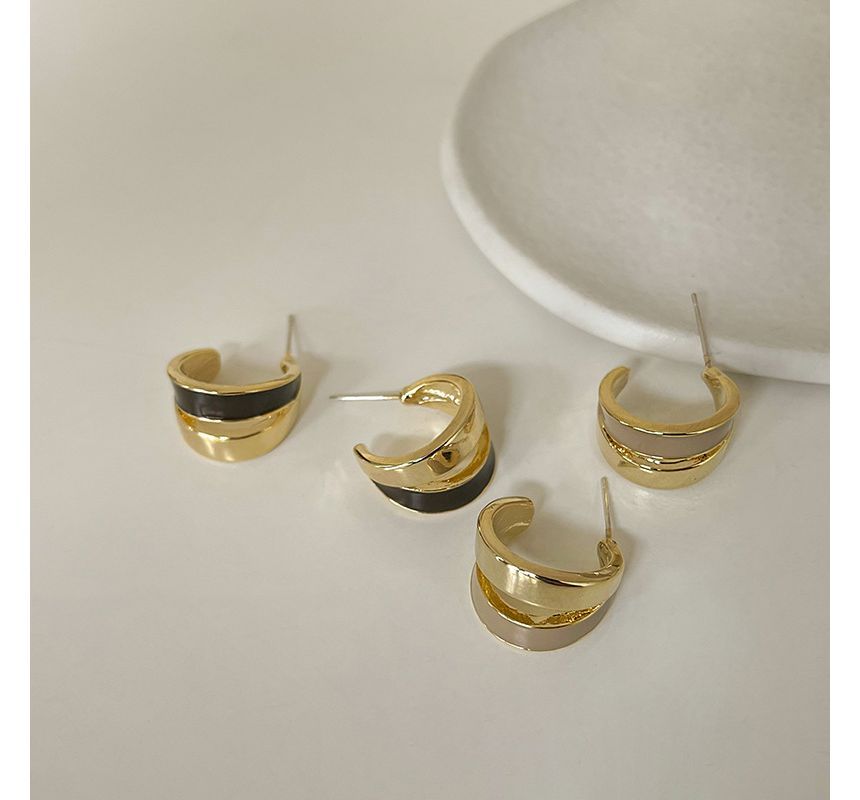 Alloy Open Hoop Earring