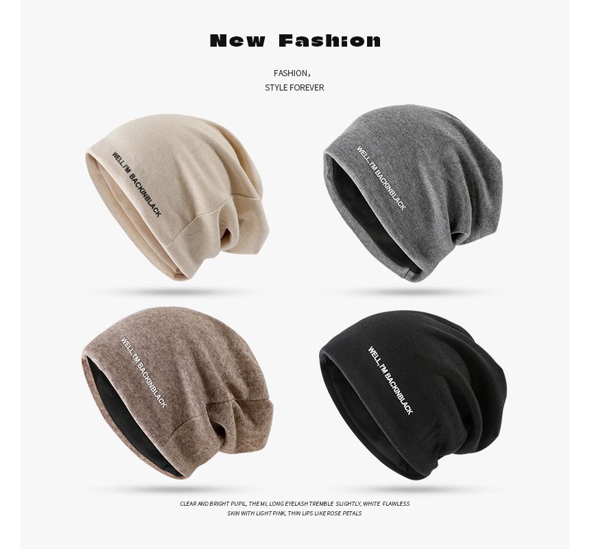 Beanie Lettering Knit