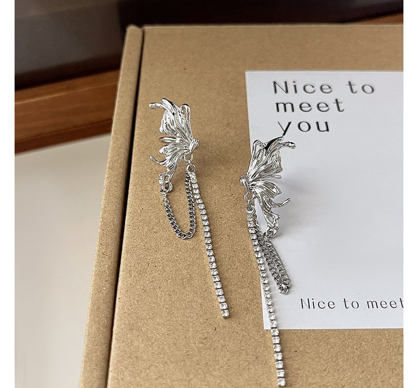 Ear Chained Cuff Butterfly