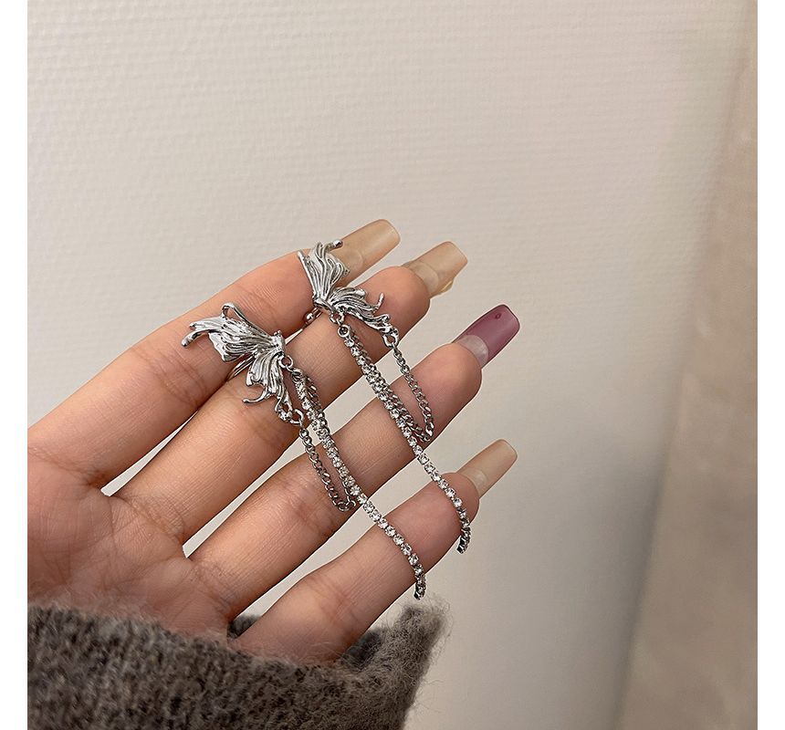 Ear Chained Cuff Butterfly