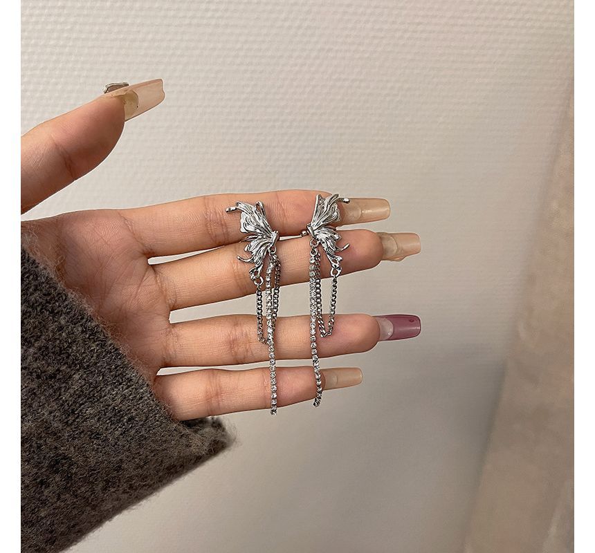 Ear Chained Cuff Butterfly