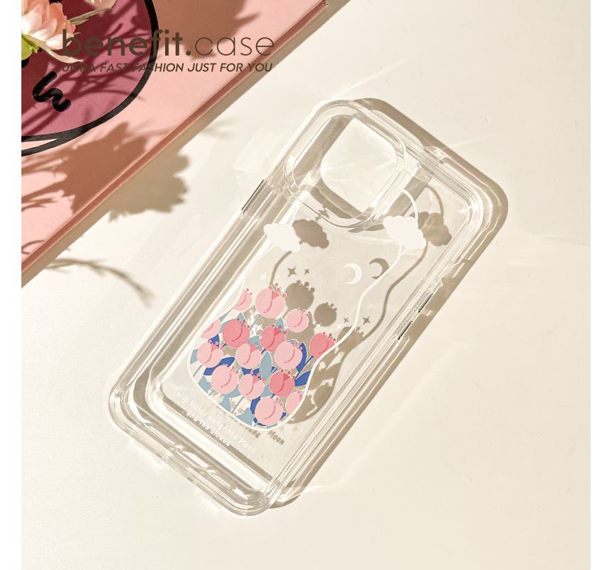 Transparent Case Tulip Phone