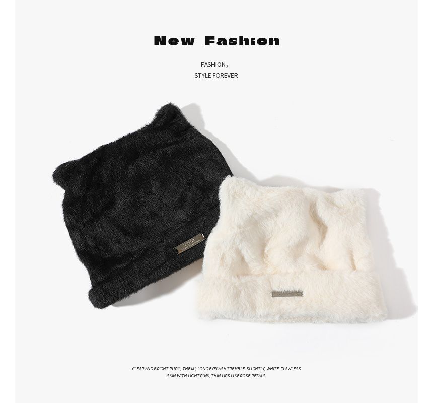 Bear Ear Beanie Fluffy