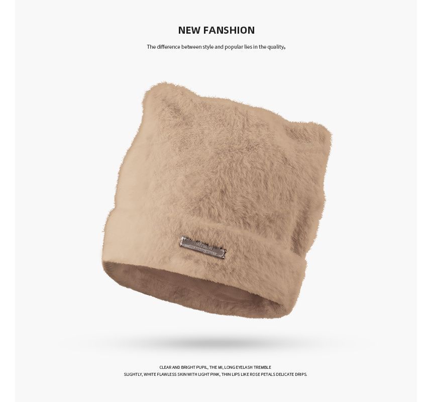 Bear Ear Beanie Fluffy