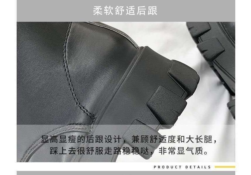 Short Boots Lace-Up Platform