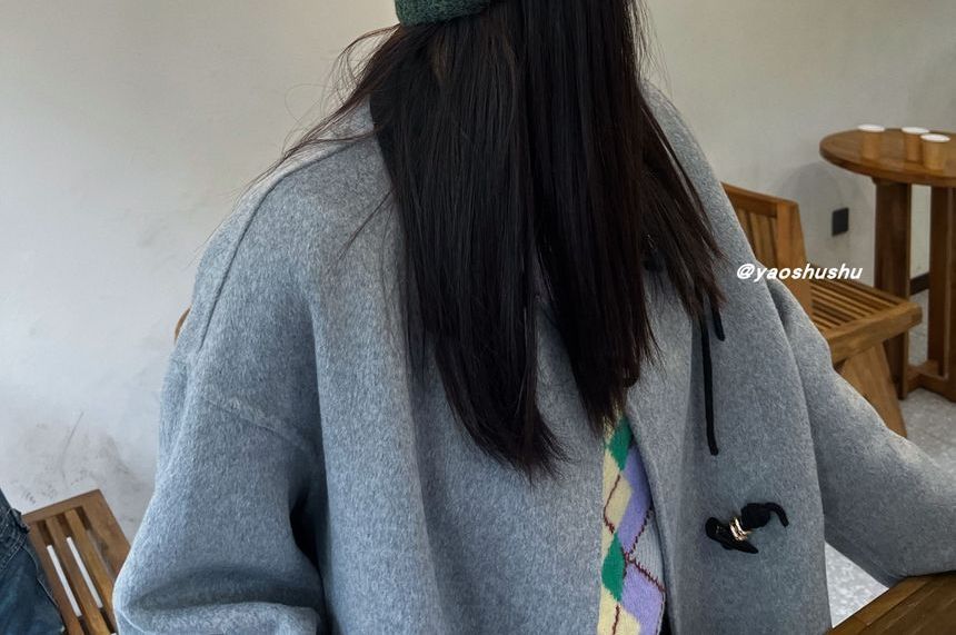 Embroidered Lettering Knit Beanie