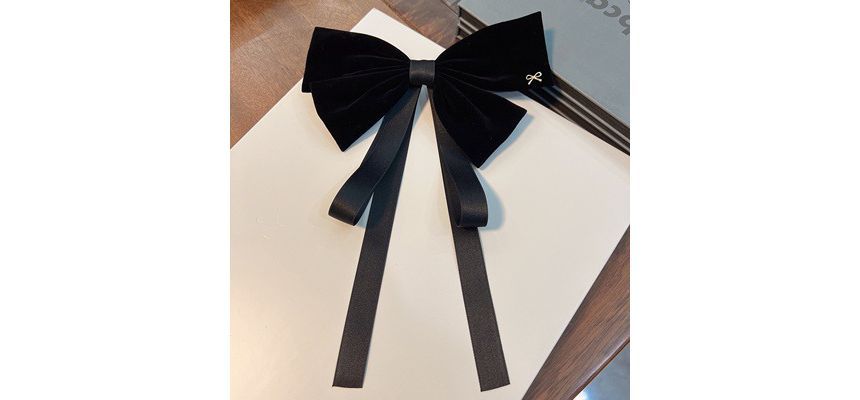 Bow Velvet Hair Clip