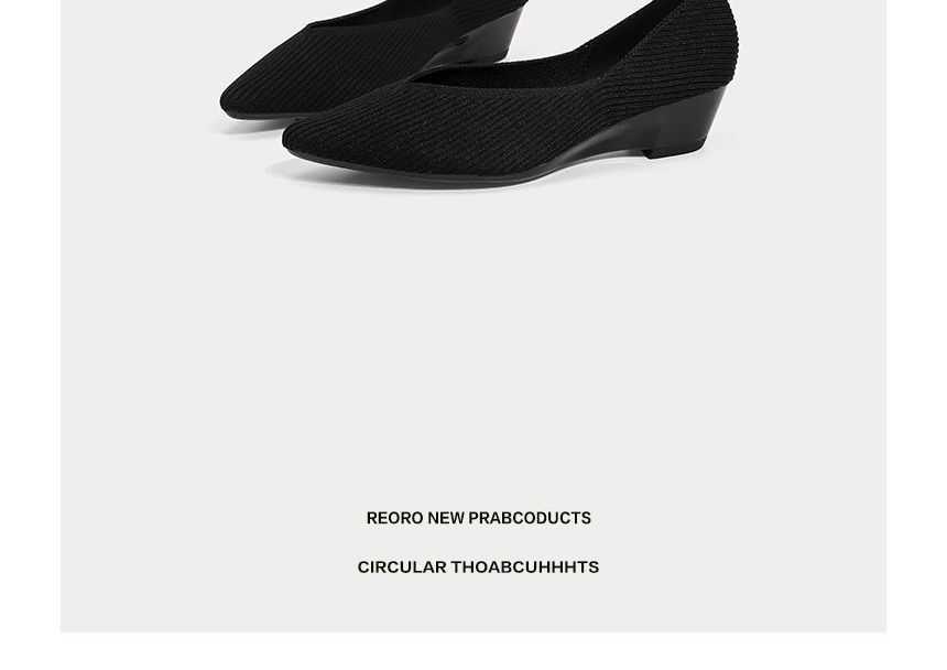 Wedge-Heel Pumps Pointed