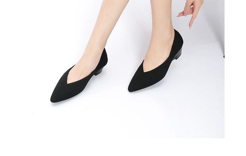 Wedge-Heel Pumps Pointed