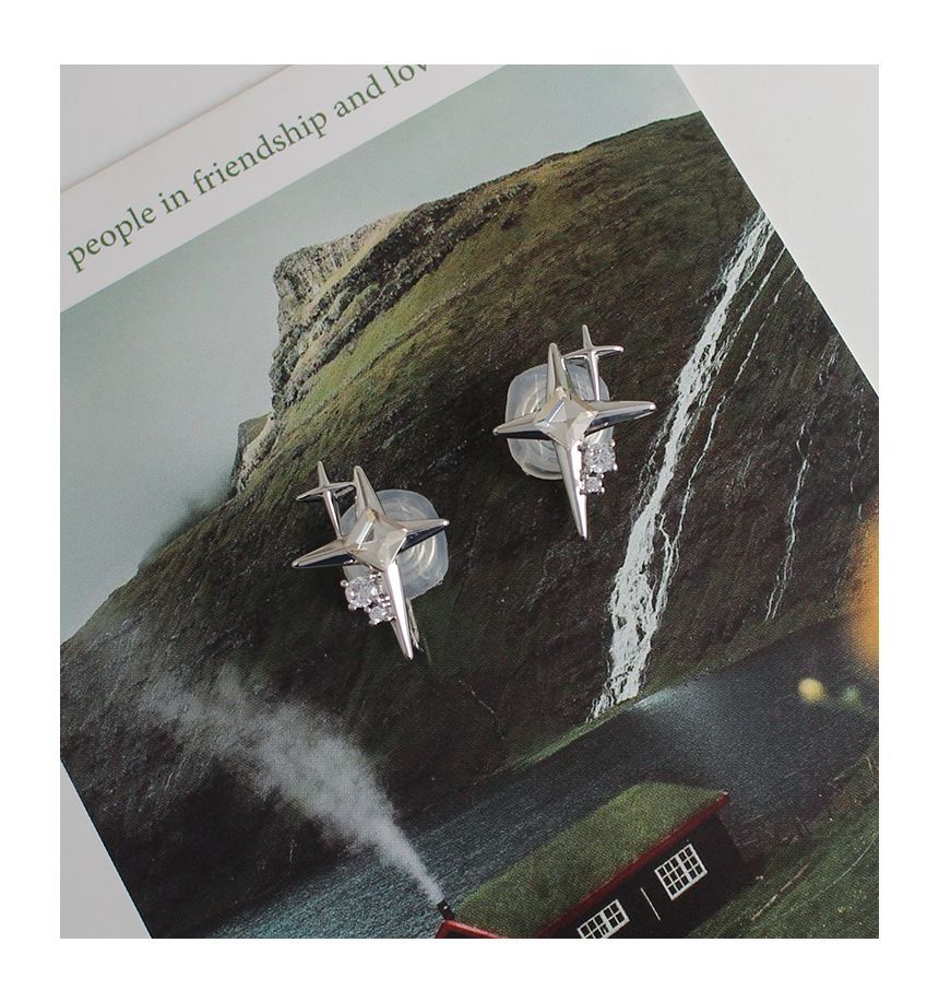 Star Alloy Earring Rhinestone