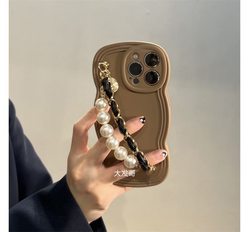 Pearl Phone Faux Chain Case