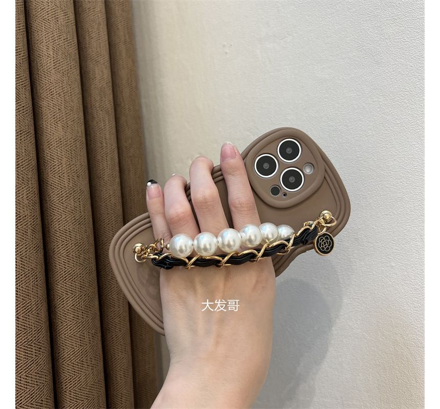 Pearl Phone Faux Chain Case