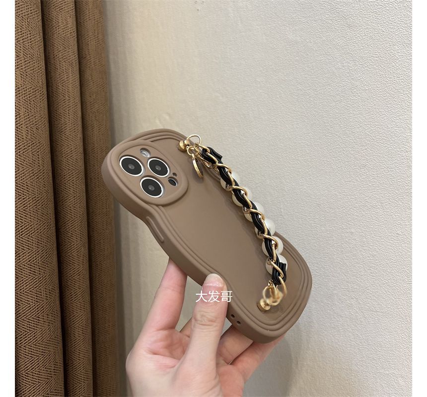 Pearl Phone Faux Chain Case
