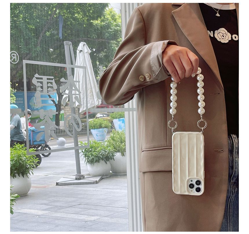 Chain Faux Case Pearl Phone