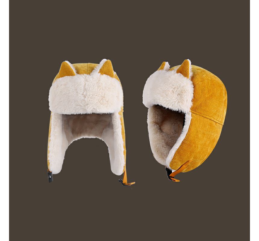 Cat Hat Chenille Ear Trapper