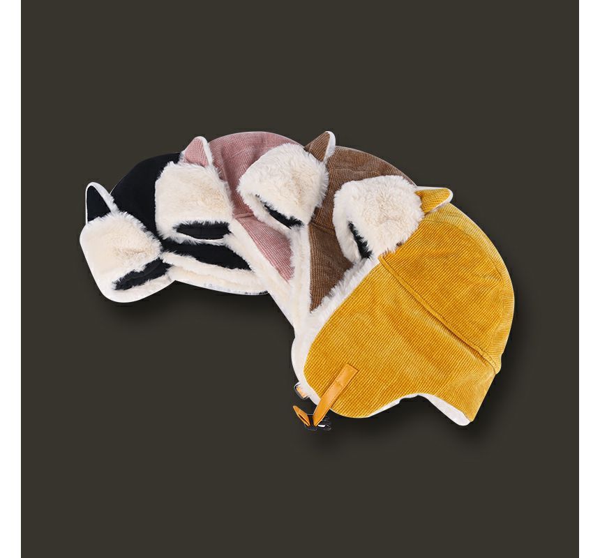 Cat Hat Chenille Ear Trapper