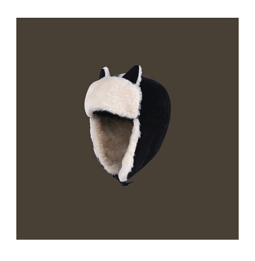 Cat Hat Chenille Ear Trapper