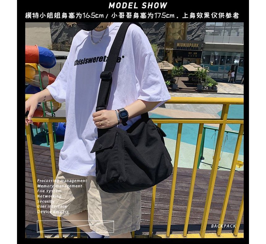 Canvas Bag Plain Crossbody