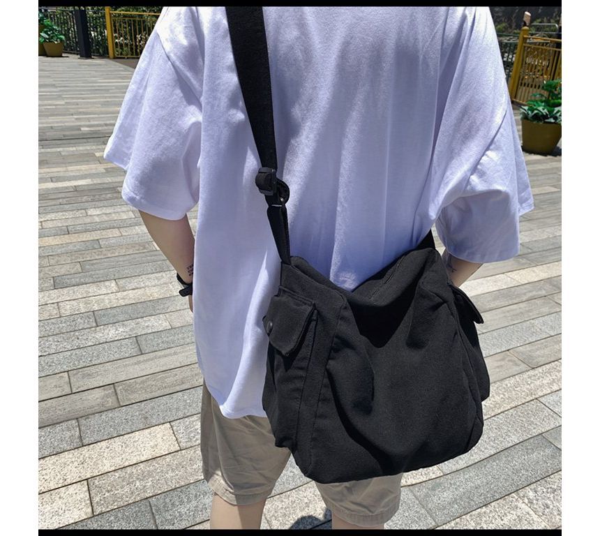 Canvas Bag Plain Crossbody