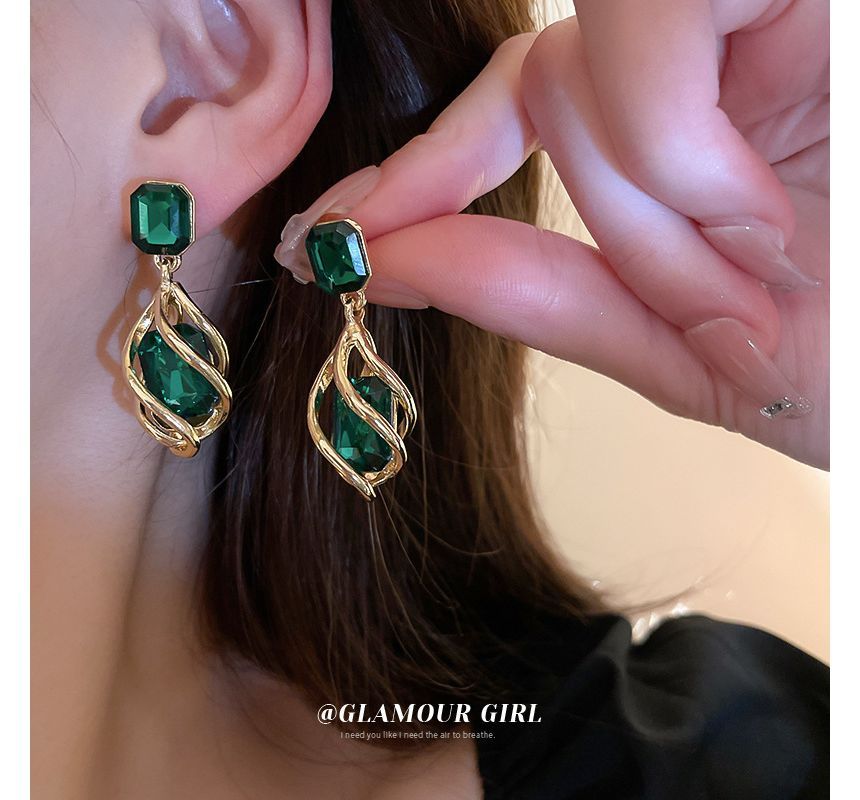 Earring Dangle Alloy Faux Crystal